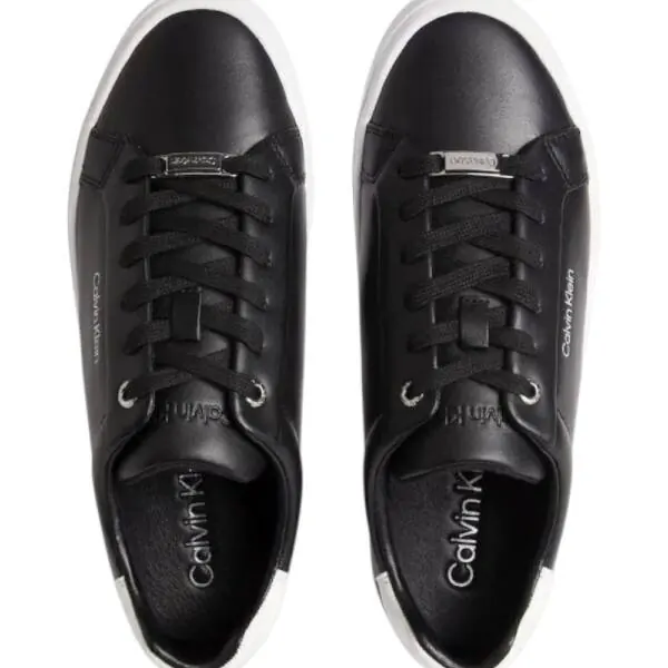 Calvin Klein - Γυναικεία Sneakers Donna HW0HW01406-BEH Μαύρο HW0HW01406-BEH