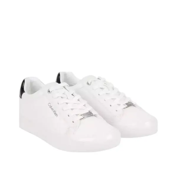 Calvin Klein - Γυναικεία Sneakers Donna HW0HW01406-YBR Λευκό HW0HW01406-YBR