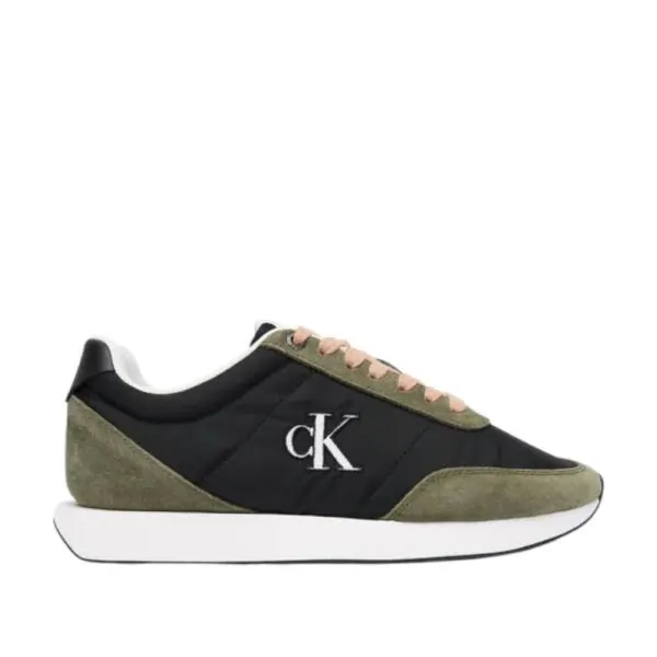 Calvin Klein - Γυναικεία Sneakers Retro Runner Lace Up Nylon Mgn YW0YW01990-01A Πράσινο