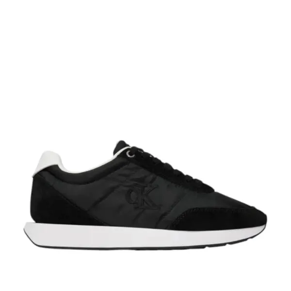 Calvin Klein - Γυναικεία Sneakers Retro Runner Lace Up Nylon Mgn YW0YW01990-0GM Μαύρο
