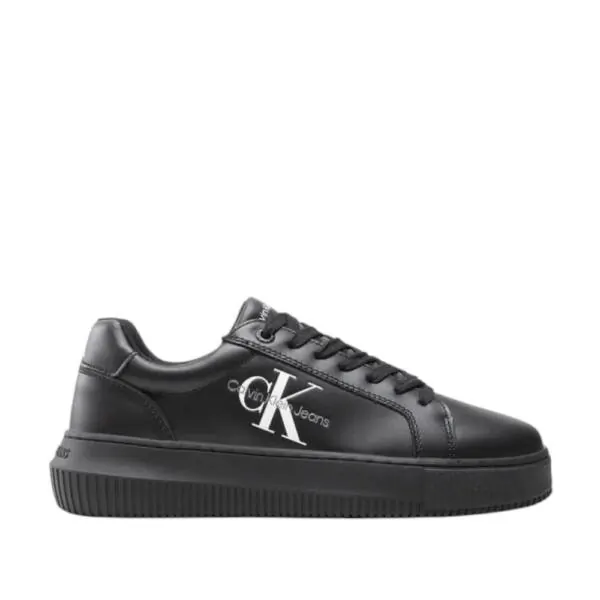 Calvin Klein - Γυναικεία Δερμάτινα Sneakers Chunky Cupsole Mono Wn YW0YW00823-0GT Μαύρο