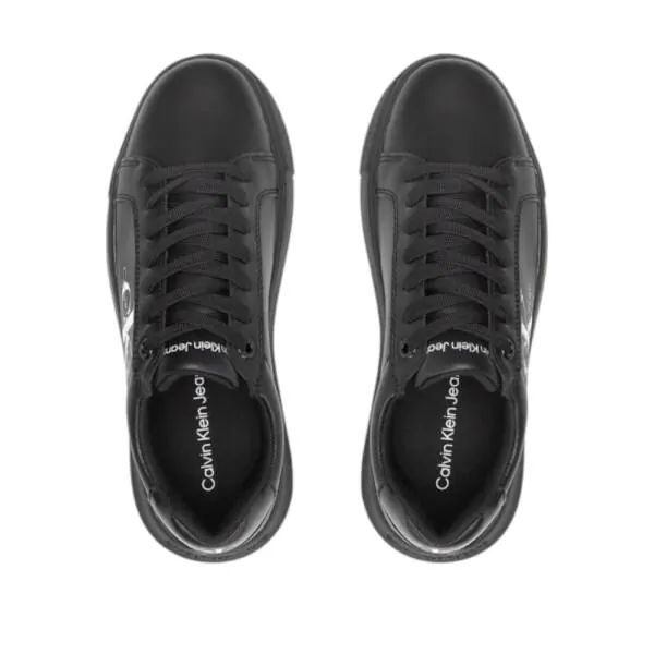 Calvin Klein - Γυναικεία Δερμάτινα Sneakers Chunky Cupsole Mono Wn YW0YW00823-0GT Μαύρο YW0YW00823-0GT
