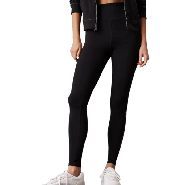 Calvin Klein - Γυναικείο Μακρύ Κολάν Gym Leggings LVGWS5L612-UB1 Μαύρο LVGWS5L612-UB1