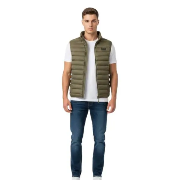 Cavalli Class - Ανδρικό Αμάνικο Μεταβατικό Μπουφάν TXT40VSB049-04000 Πράσινο