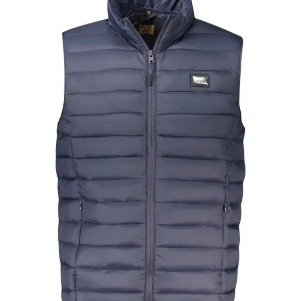 Cavalli Class - Ανδρικό Αμάνικο Μεταβατικό Μπουφάν TXT40VSB049-04926 Μπλε Σκούρο TXT40VSB049-04926