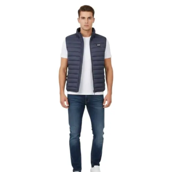 Cavalli Class - Ανδρικό Αμάνικο Μεταβατικό Μπουφάν TXT40VSB049-04926 Μπλε Σκούρο