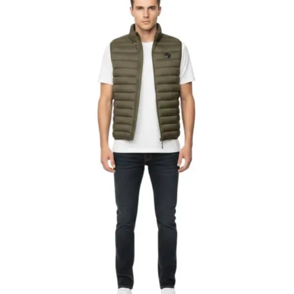 Cavalli Class - Ανδρικό Αμάνικο Χειμερινό Μπουφάν TXT40USB049-04000 Πράσινο