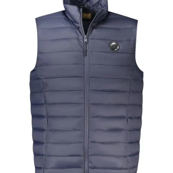 Cavalli Class - Ανδρικό Αμάνικο Χειμερινό Μπουφάν TXT40USB049-04926 Μπλε Σκούρο TXT40USB049-04926