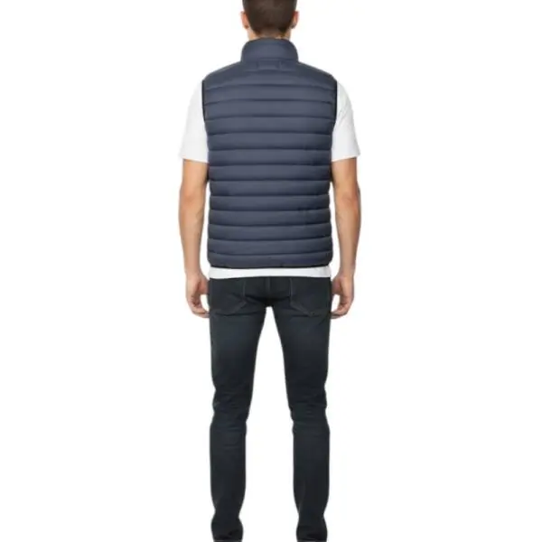 Cavalli Class - Ανδρικό Αμάνικο Χειμερινό Μπουφάν TXT40USB049-04926 Μπλε Σκούρο TXT40USB049-04926