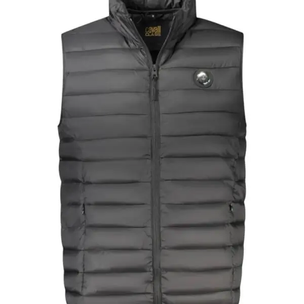 Cavalli Class - Ανδρικό Αμάνικο Χειμερινό Μπουφάν TXT40USB049-05051 Μαύρο TXT40USB049-05051