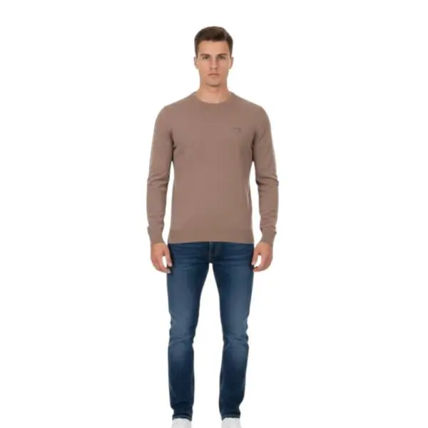 Cavalli Class - Ανδρικό Πουλόβερ Crewneck TXM60AMAC01-03500 Καφέ