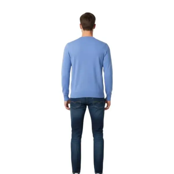 Cavalli Class - Ανδρικό Πουλόβερ Crewneck TXM60AMAC01-04986 Γαλάζιο TXM60AMAC01-4986