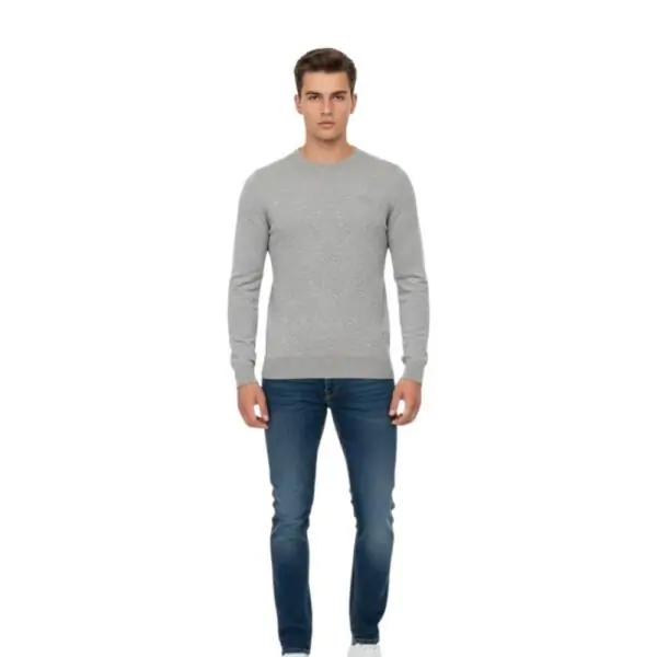 Cavalli Class - Ανδρικό Πουλόβερ Crewneck TXM60AMAC01-05001 Γκρι