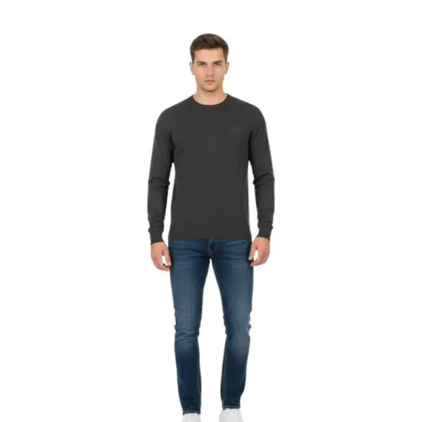 Cavalli Class - Ανδρικό Πουλόβερ Crewneck TXM60AMAC01-0551 Μαύρο