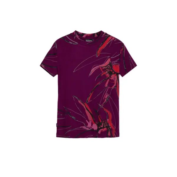 Desigual - Γυναικεία Μπλούζα Lala Regular Fit 25WWTK16-3161 Μωβ 25WWTK16-3161