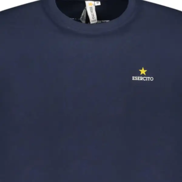 Esercito - Ανδρικό T-shirt Κοντομάνικο Regular Fit S5S635-5586-044 Μπλε Σκούρο S5S635-5586-044