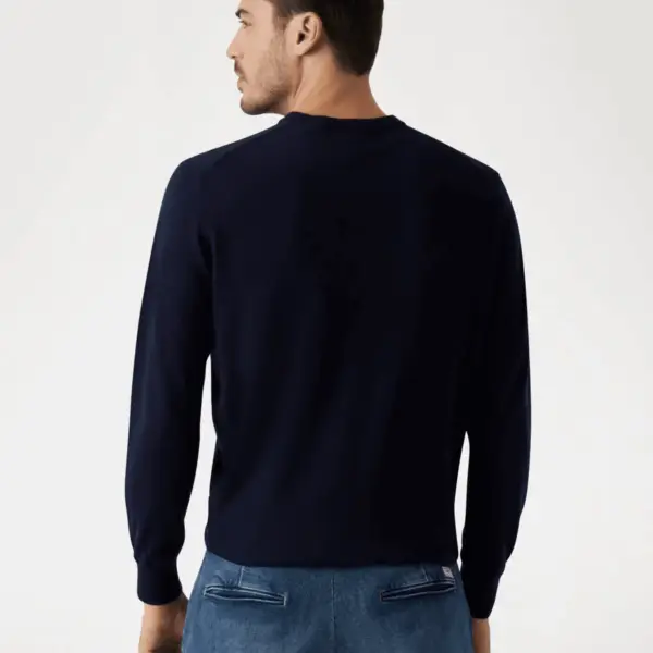 Guess - Ανδρικό Πουλόβερ Regular Fit M5RR36Z3LZ0-G7V2 Μπλε Σκούρο M5RR36Z3LZ0-G7V2