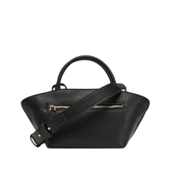 Guess - Γυναικεία Τσάντα Χειρός Bolena Saffiano HWZG9207760-BLA Μαύρο HWZG9207760-BLA