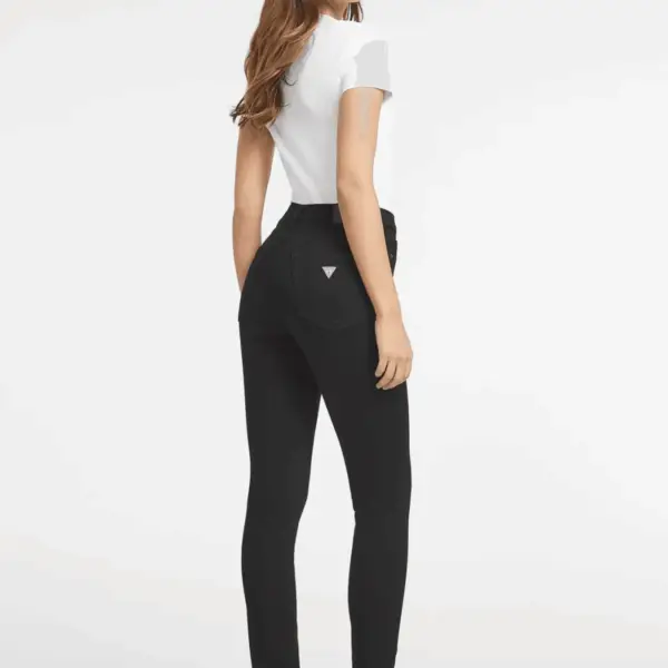 Guess - Γυναικείο Παντελόνι Τζιν Skinny Fit W4YA92D5DL1-BL4O Μαύρο W4YA92D5DL1-BL4O