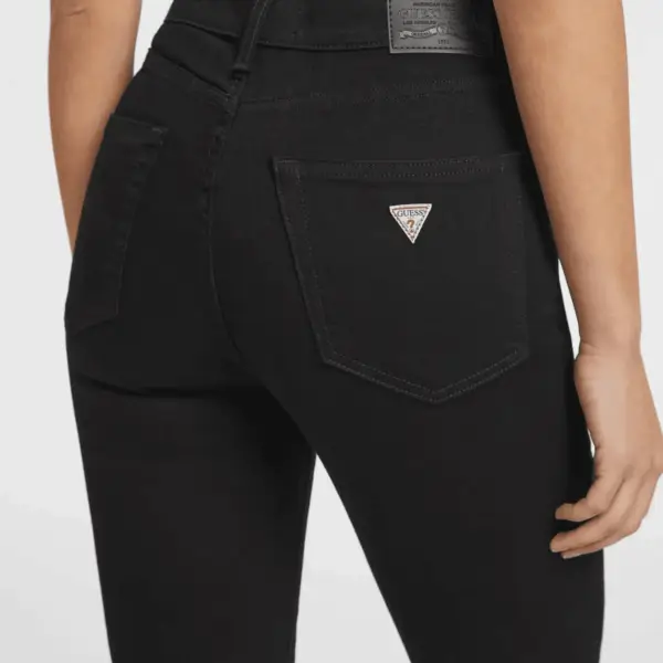 Guess - Γυναικείο Παντελόνι Τζιν Skinny Fit W4YA92D5DL1-BL4O Μαύρο W4YA92D5DL1-BL4O