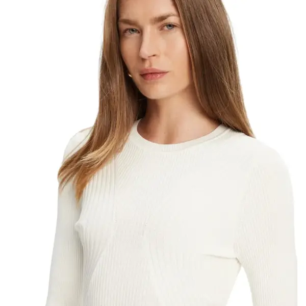 Guess - Γυναικείο Πουλόβερ Maglieria Hanna W5YR08Z0040-G012 Λευκό W5YR08Z0040-G012