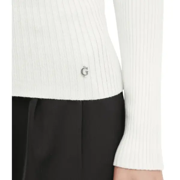 Guess - Γυναικείο Πουλόβερ Maglieria W5RR07Z2V62-G012 Λευκό W5RR07Z2V62-G012
