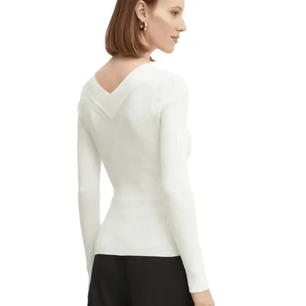 Guess - Γυναικείο Πουλόβερ Maglieria W5RR07Z2V62-G012 Λευκό W5RR07Z2V62-G012