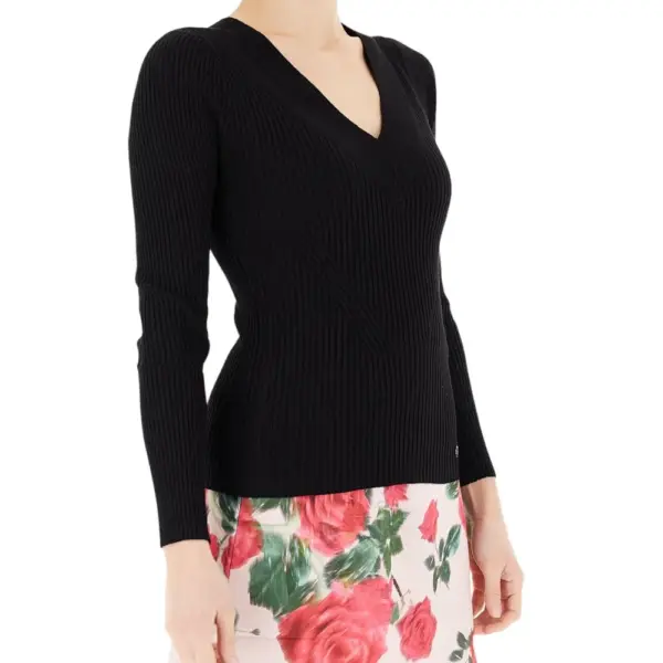 Guess - Γυναικείο Πουλόβερ Maglieria W5RR07Z2V62-JBLK Μαύρο W5RR07Z2V62-JBLK