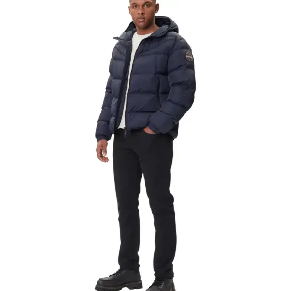 Napapijri - Ανδρικό Μπουφάν Χειμωνιάτικο A-Molveno Regular Fit NP0A88V2-176 Μπλε Σκούρο NP0A88V2-176