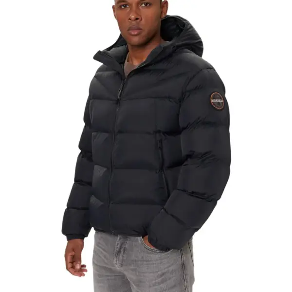 Napapijri - Ανδρικό Μπουφάν Χειμωνιάτικο A-Molveno Regular Fit NP0A88V2-941 Μαύρο
