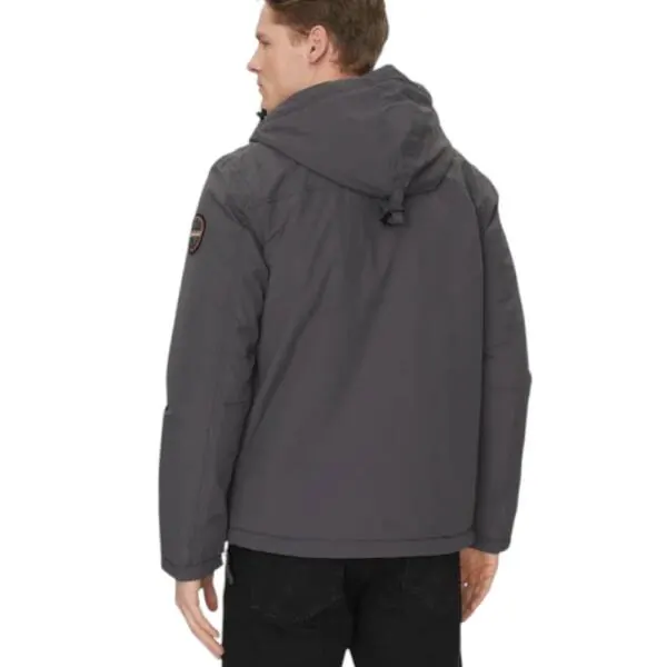 Napapijri - Ανδρικό Μπουφάν Χειμωνιάτικο Anorak Rainforest Pocket 2 Regular Fit NP0A4GMD-H98 Γκρι NP0A4GMD-H98