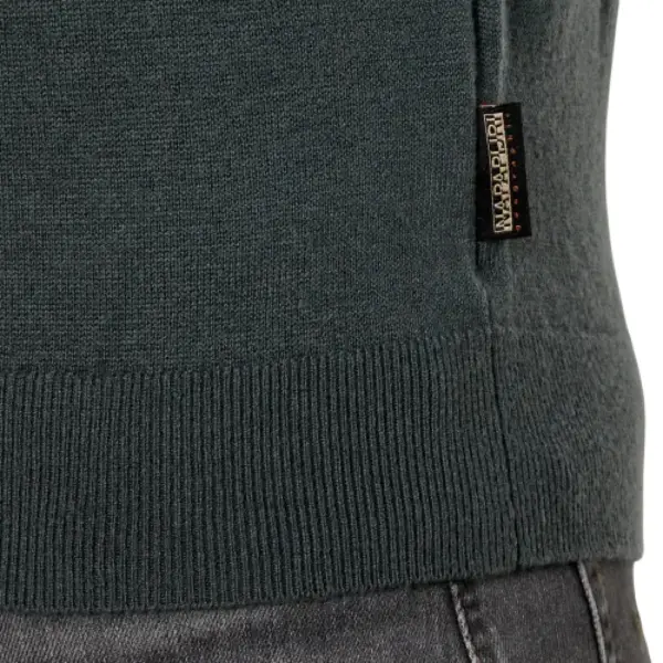 Napapijri - Ανδρικό Πουλόβερ Damavand Regular Fit NP0A4GJU-GE4 Λαδί NP0A4GJUGE4