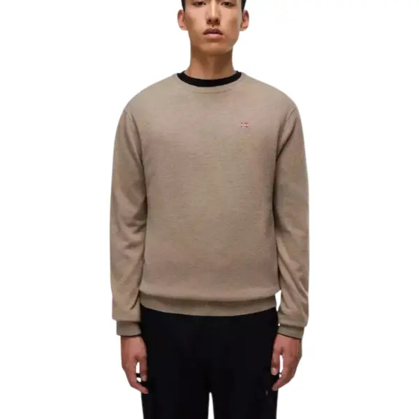 Napapijri - Ανδρικό Πουλόβερ Damavand Regular Fit NP0A4GJU-N1T Μπεζ