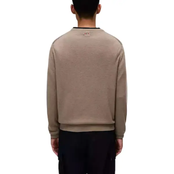 Napapijri - Ανδρικό Πουλόβερ Damavand Regular Fit NP0A4GJU-N1T Μπεζ NP0A4GJUN1T