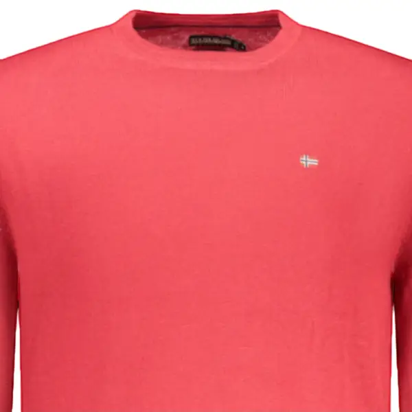 Napapijri - Ανδρικό Πουλόβερ Damavand Regular Fit NP0A4GJU-R1D Κόκκινο NP0A4GJUR1D