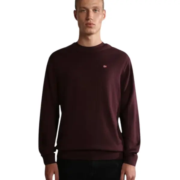 Napapijri - Ανδρικό Πουλόβερ Damavand Regular Fit NP0A4GJU-R54 Μπορντό