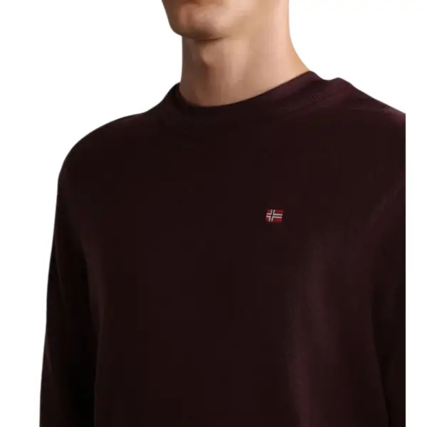 Napapijri - Ανδρικό Πουλόβερ Damavand Regular Fit NP0A4GJU-R54 Μπορντό NP0A4GJUR54