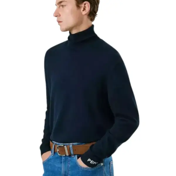 Pepe Jeans - Ανδρικό Πουλόβερ Ζιβάγκο Andre Turtle PM7000011-594 Μπλε Σκούρο PM7000011-594