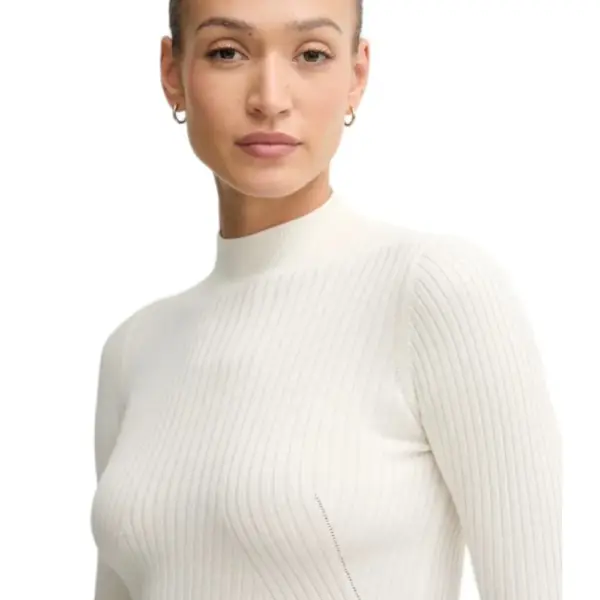 Pepe Jeans - Γυναικείο Πουλόβερ Ημιζιβάγκο Regular Fit PL7000026-808 Εκρού PL7000026-808