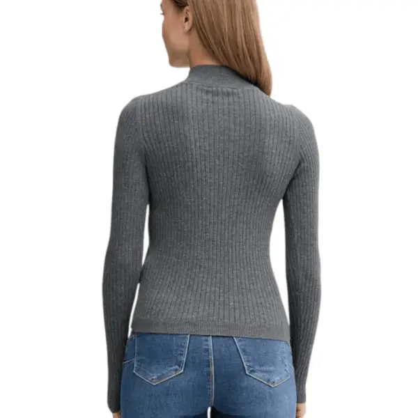 Pepe Jeans - Γυναικείο Πουλόβερ Ημιζιβάγκο Regular Fit PL7000026-963 Γκρι PL7000026-963