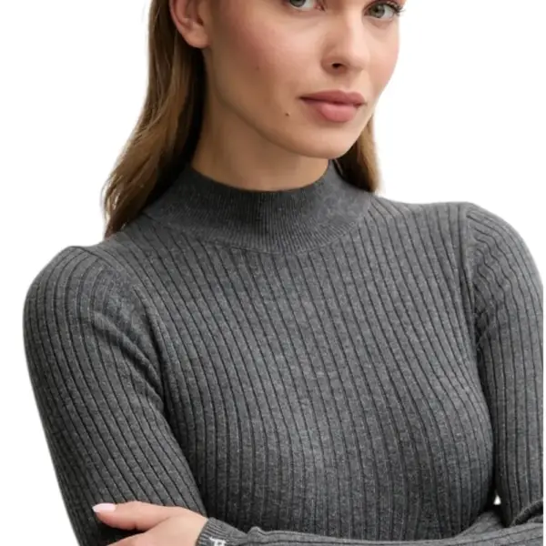 Pepe Jeans - Γυναικείο Πουλόβερ Ημιζιβάγκο Regular Fit PL7000026-963 Γκρι PL7000026-963