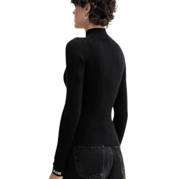 Pepe Jeans - Γυναικείο Πουλόβερ Ημιζιβάγκο Regular Fit PL7000026-999 Μαύρο PL7000026-999