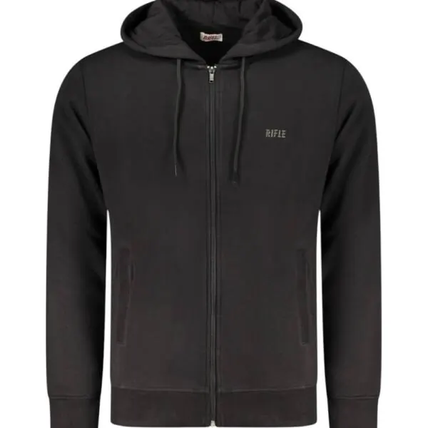 Rifle Jeans - Ανδρική Ζακέτα Regular Fit RFF019-NERO Μαύρο