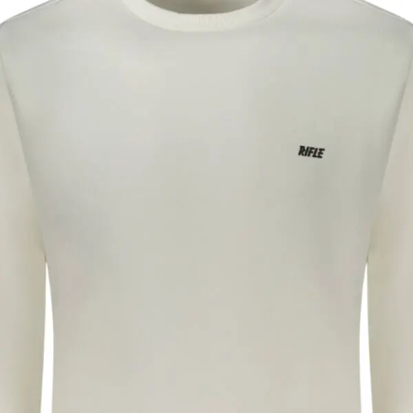 Rifle Jeans - Ανδρική Μπλούζα Φούτερ Regular Fit RFF016-OFFWHI Λευκό RFF016-OFFWHI