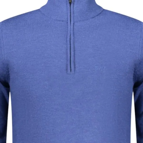 Rifle Jeans - Ανδρικό Πουλόβερ Half Zip Regular Fit RFTR072-DENIM Μπλε RFTR072-DENIM