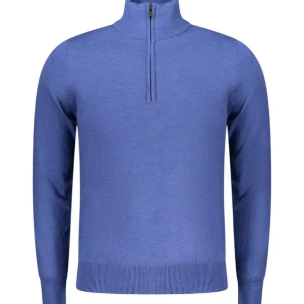 Rifle Jeans - Ανδρικό Πουλόβερ Half Zip Regular Fit RFTR072-DENIM Μπλε