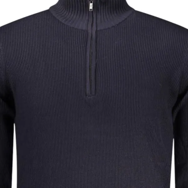 Rifle Jeans - Ανδρικό Πουλόβερ Half Zip Regular Fit RFTR436-BLU Μπλε Σκούρο RFTR436-BLU