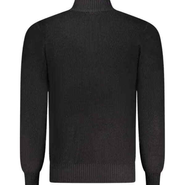 Rifle Jeans - Ανδρικό Πουλόβερ Half Zip Regular Fit RFTR436-NERO Μαύρο RFTR436-NERO