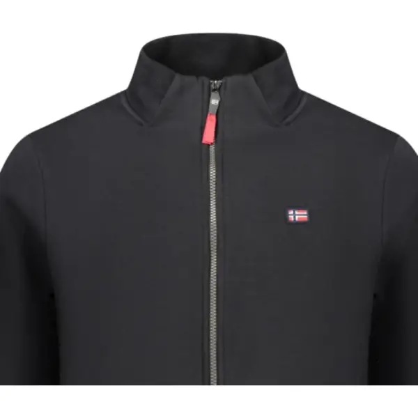 Scuola Nautica Italiana - Ανδρική Ζακέτα Φούτερ 859452-BLACK Μαύρο 859452-BLACK