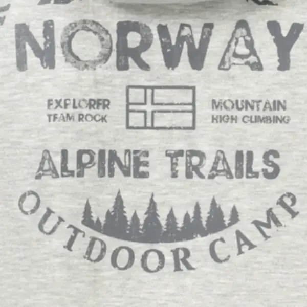 Scuola Nautica Italiana - Ανδρική Ζακέτα Φούτερ 859462-GREYM Γκρι 859462-GREYM